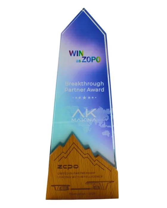 ZOPO Breakthrough Partner Award plaketi